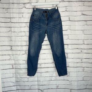 Always Friday Skinny High Rise Jeans Medium Wash Women’s 7 Blue Stretch Denim